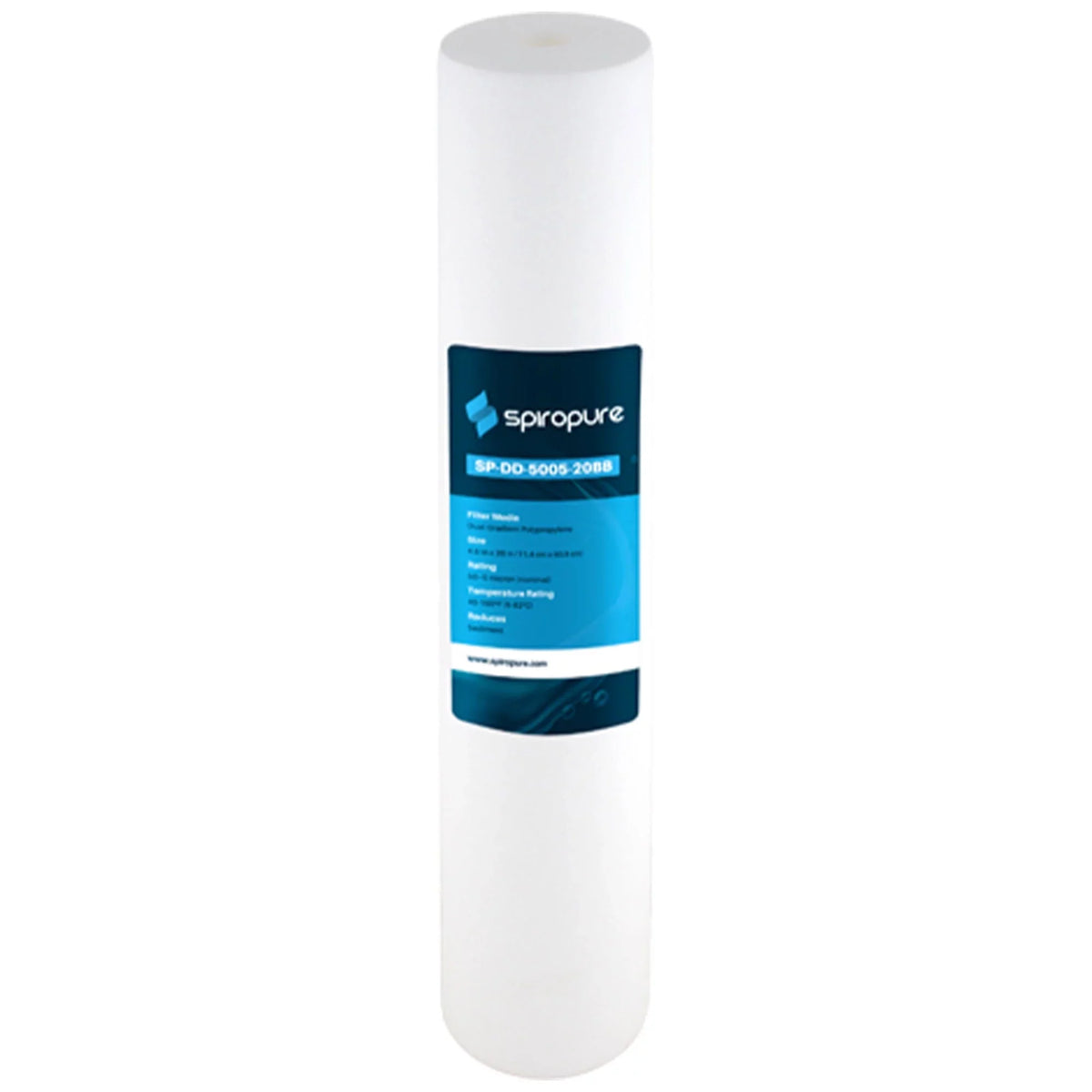 SpiroPure 20 x 4.5" Dual Gradient Polypropylene Filter, 5 Micron (6 Pack) - Great Deal!