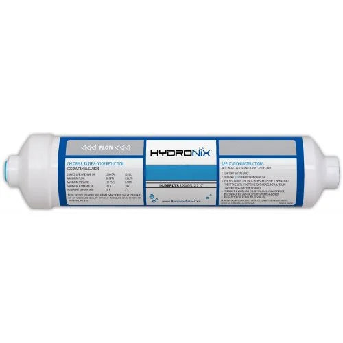 Premium Premium Package Of 3 ICF-10Q Hydronix Inline Coconut Carbon Filter - Great Deal!