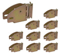 Premium (10 Pack) E-Track Wood Beam Socket Shelf Brackets w/ Rotating Hinge - E Track Bracket for 2x4 & 2x6 Wood Beams Fitting in Truck, Enclosed Trailer, Cargo, Van - E-Track Accessories & Rail System
