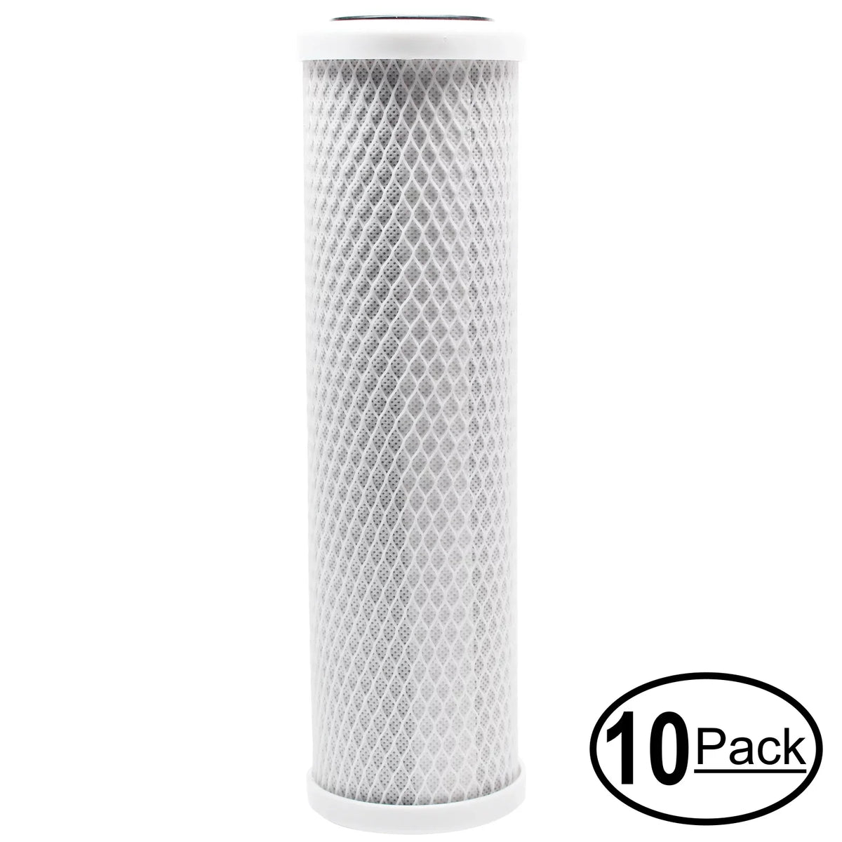 10-Pack Replacement for AquaFX Ballyhoo-C-DI-DI Activated Carbon Block Filter - Universal 10 inch Filter for AquaFX Ballyhoo Zero Waste Water System - Denali Pure Brand - Great Deal! - Great Deal!