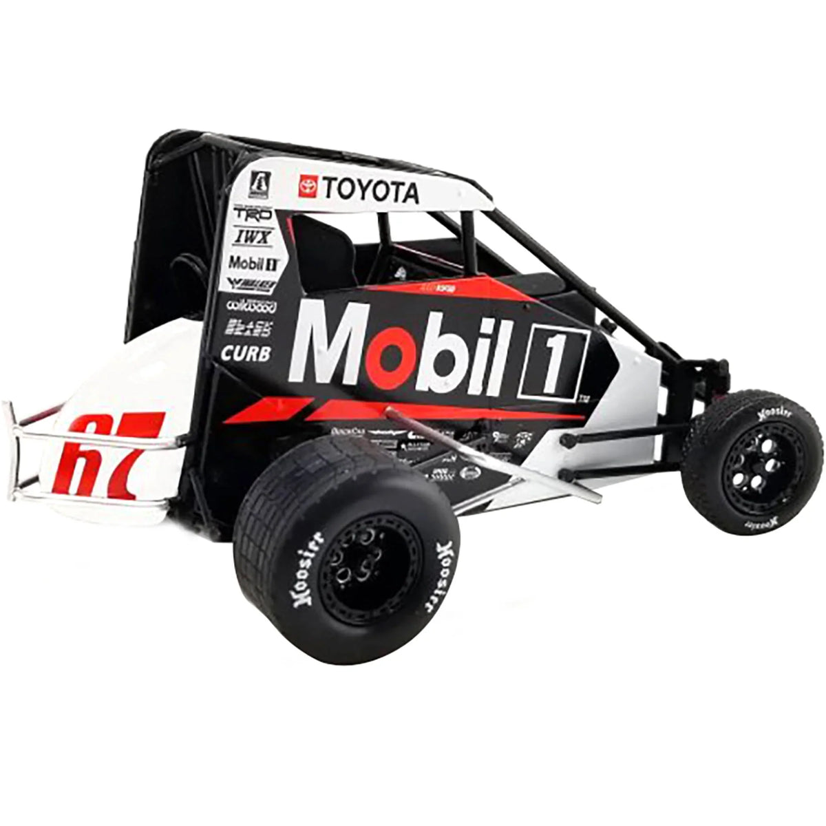 Premium Midget Sprint Car #67 "Mobil 1" Toyota Racing "USAC National Midget Championship" (2022) 1/18 Diecast Model Car by ACME