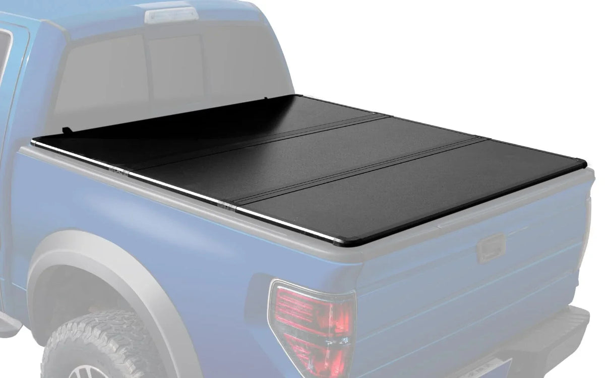 Premium 6.4Ft Hard Tri-Fold Truck Bed Tonneau Cover Compatible with 2002-2023 Dodge Ram 1500, 2003-2023 Dodge Ram 2500HD/3500HD - Great Deal! - Great Deal!