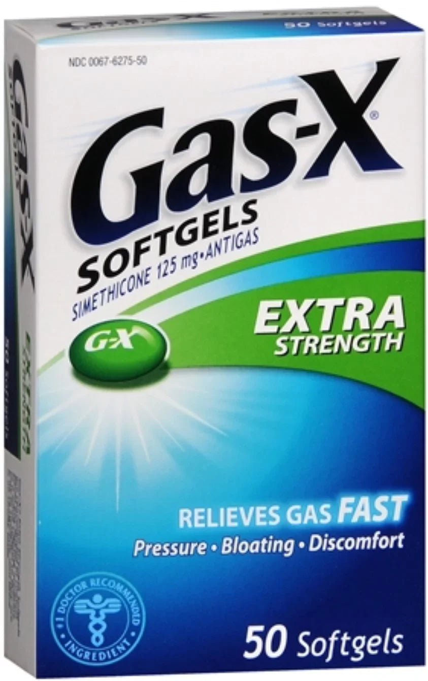 Premium Gas-X Softgels Extra Strength 50 SoftGels (Pack of 4) - Great Deal!