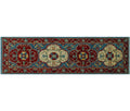 Premium Premium Aria Melba Lt. Blue/Red Runner, 2'10" x 9'10"